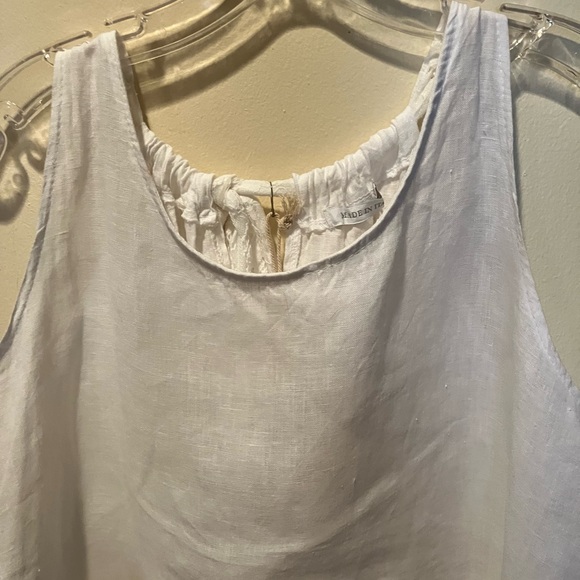 NWT SILK AND LINEN HALTER DRESS MADE IN ITALY TAGS ATTACHED - Picture 11 of 17